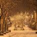 Rue Ben Yehuda couverte de neige